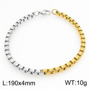 Stainless Steel Gold-plating Bracelet - KB215584-Z