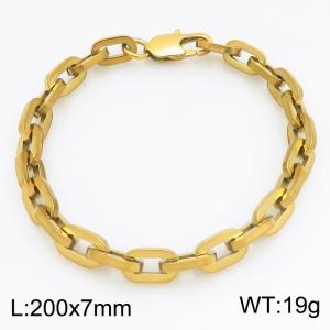 Stainless Steel Gold-plating Bracelet - KB215630-Z