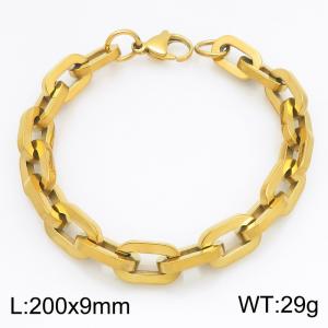 Stainless Steel Gold-plating Bracelet - KB215633-Z