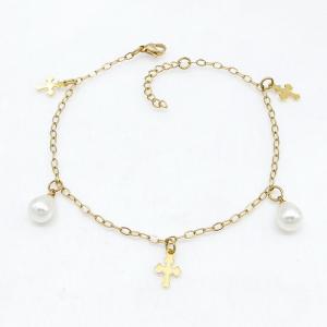 Stainless Steel Gold-plating Bracelet - KB215743-NJ