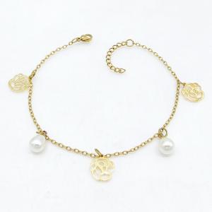 Stainless Steel Gold-plating Bracelet - KB215746-NJ