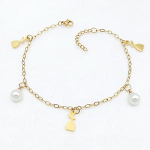 Stainless Steel Gold-plating Bracelet - KB215747-NJ