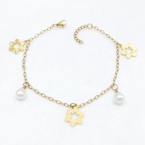 Stainless Steel Gold-plating Bracelet - KB215765-NJ