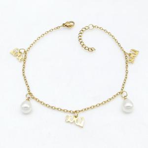 Stainless Steel Gold-plating Bracelet - KB215767-NJ