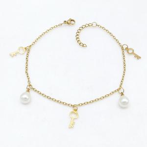 Stainless Steel Gold-plating Bracelet - KB215768-NJ