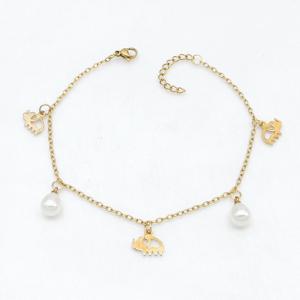 Stainless Steel Gold-plating Bracelet - KB215773-NJ