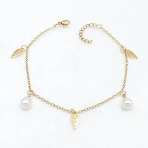 Stainless Steel Gold-plating Bracelet - KB215776-NJ
