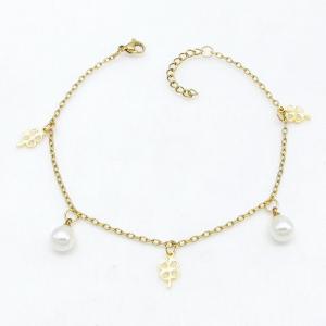 Stainless Steel Gold-plating Bracelet - KB215778-NJ