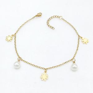 Stainless Steel Gold-plating Bracelet - KB215780-NJ