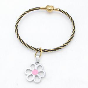 Stainless Steel Wire Bangle - KB215854-QY