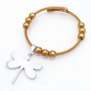 Stainless Steel Wire Bangle - KB215857-QY