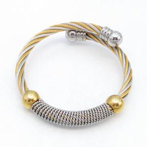 Stainless Steel Wire Bangle - KB215882-QY