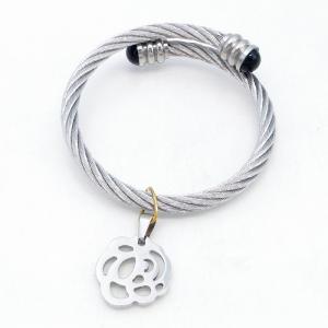Stainless Steel Wire Bangle - KB215889-QY
