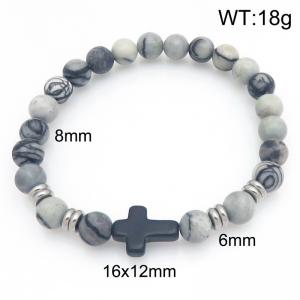 Cross Beaded Bracelet - KB215904-Z