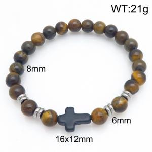 Cross Beaded Bracelet - KB215905-Z