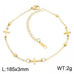 Stainless Steel Gold-plating Bracelet - KB216686-SP