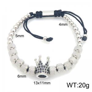 Stainless Steel Stone Bracelet - KB216694-TSC