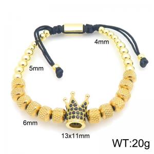 Stainless Steel Stone Bracelet - KB216695-TSC