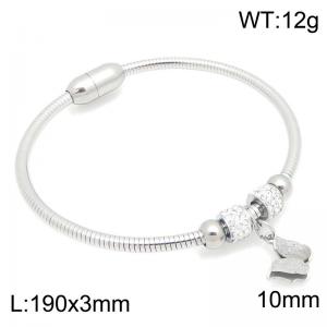Stainless Steel Stone Bracelet - KB216700-TSC