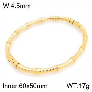 Stainless Steel Gold-plating Bangle - KB216720-TSC