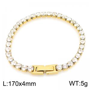 Stainless Steel Stone Bracelet - KB216789-TSC