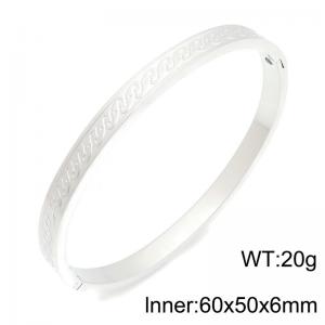 Stainless Steel Bangle - KB216855-TSC