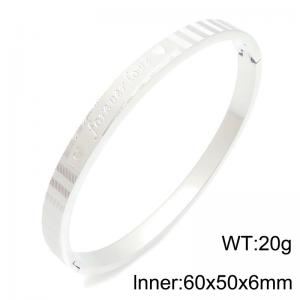 Stainless Steel Bangle - KB216859-TSC