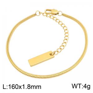Stainless Steel Gold-plating Bracelet - KB216974-CQ