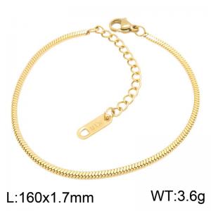 Stainless Steel Gold-plating Bracelet - KB216975-CQ