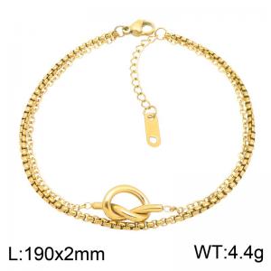 Stainless Steel Gold-plating Bracelet - KB217233-HR