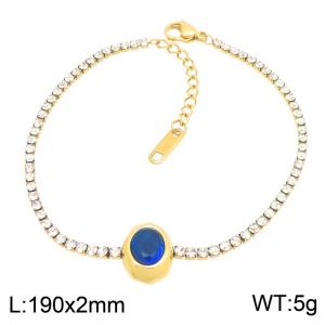 Stainless Steel Stone Bracelet - KB217235-HR