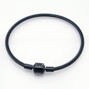 Stainless Steel Wire Bangle - KB217717-HB