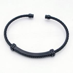 Stainless Steel Wire Bangle - KB217733-HB