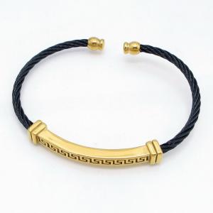 Stainless Steel Wire Bangle - KB217734-HB
