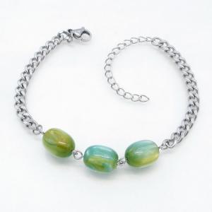 Stainless Steel Stone Bracelet - KB217865-TJG