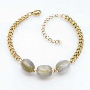 Stainless Steel Stone Bracelet - KB217875-TJG