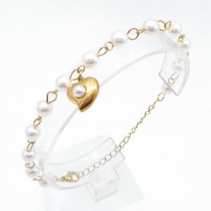 Stainless Steel Gold-plating Bracelet - KB217889-TJG