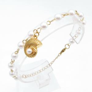 Stainless Steel Gold-plating Bracelet - KB217891-TJG