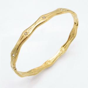 Stainless Steel Gold-plating Bangle - KB217932-YH