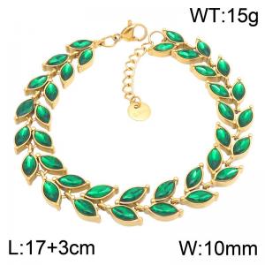 Stainless Steel Stone Bracelet - KB217954-CAJY