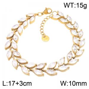 Stainless Steel Stone Bracelet - KB217956-CAJY