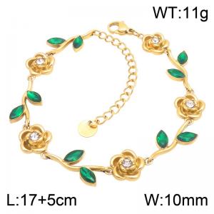 Stainless Steel Stone Bracelet - KB217981-CAJY