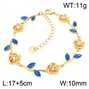Stainless Steel Stone Bracelet - KB217985-CAJY