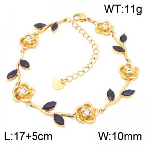 Stainless Steel Stone Bracelet - KB217987-CAJY