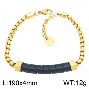 Stainless Steel Gold-plating Bracelet - KB217992-HR