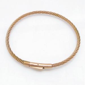 Stainless Steel Wire Bangle - KB218091-CQ