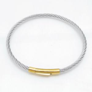 Stainless Steel Wire Bangle - KB218093-CQ