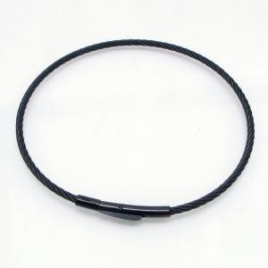 Stainless Steel Wire Bangle - KB218102-CQ