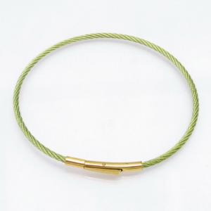 Stainless Steel Wire Bangle - KB218109-CQ