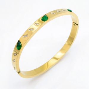 Stainless Steel Gold-plating Bangle - KB218121-CQ